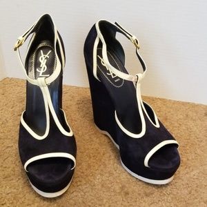 💥SALE♥️Yves Saint Laurent suede wedges